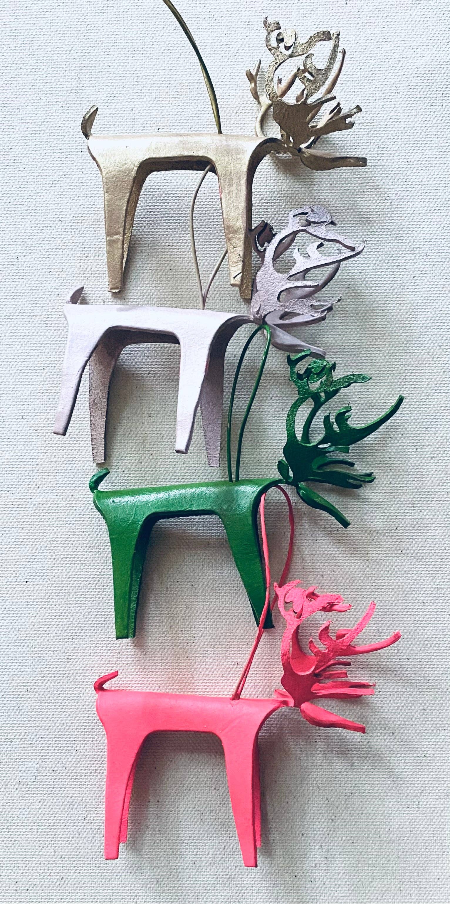 The Merchant Studio – wholesale Ornament – Leather Reindeer Ornament12