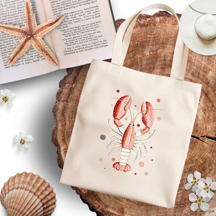 Tote bag écru "Pincettes d'été" pour la vente par Les Moonettes
