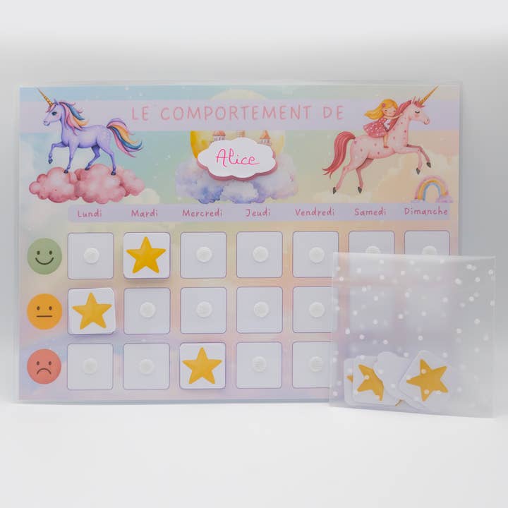 Motivation Chart "I Behave Well" Unicorns for wholesale by ColorFall Editions