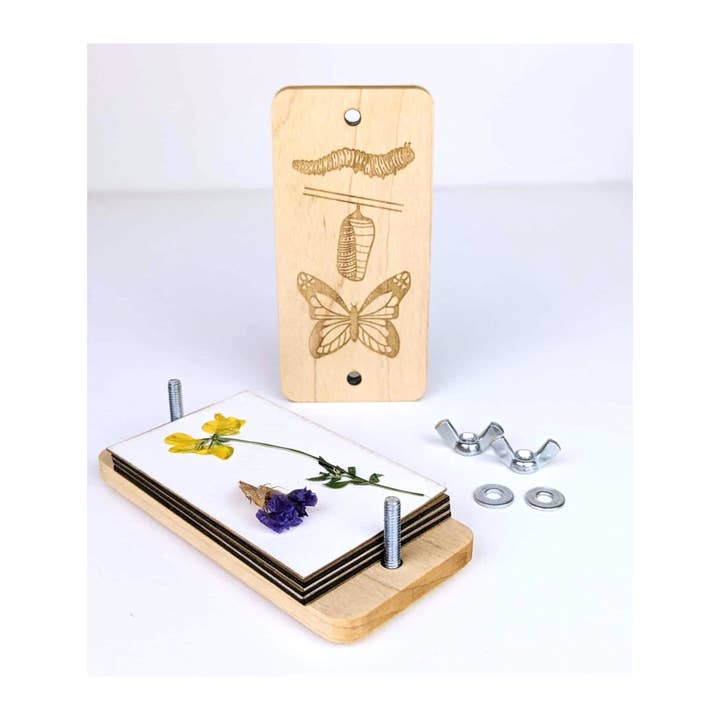 Macon Makes - Wholesale DIY Craft Kit - Custom Design Pocket Sized Flower Press | 2"x4"4