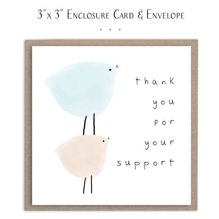 Thank You For Your Support Mini Card for wholesale by Susan Case Designs