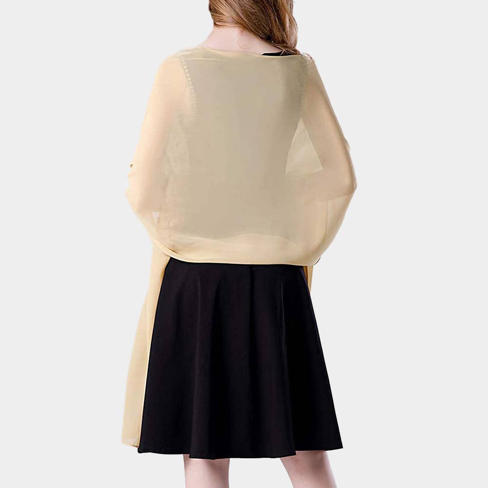 Sensibling Corp. - Venta al por mayor Bufanda - Mujer - Chal ligero de gasa para envolver y usar como bufanda16