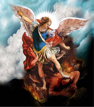 The Saints Collection - Wholesale Flameless Candle - The Saints Collection - St Michael Prayer Candle2