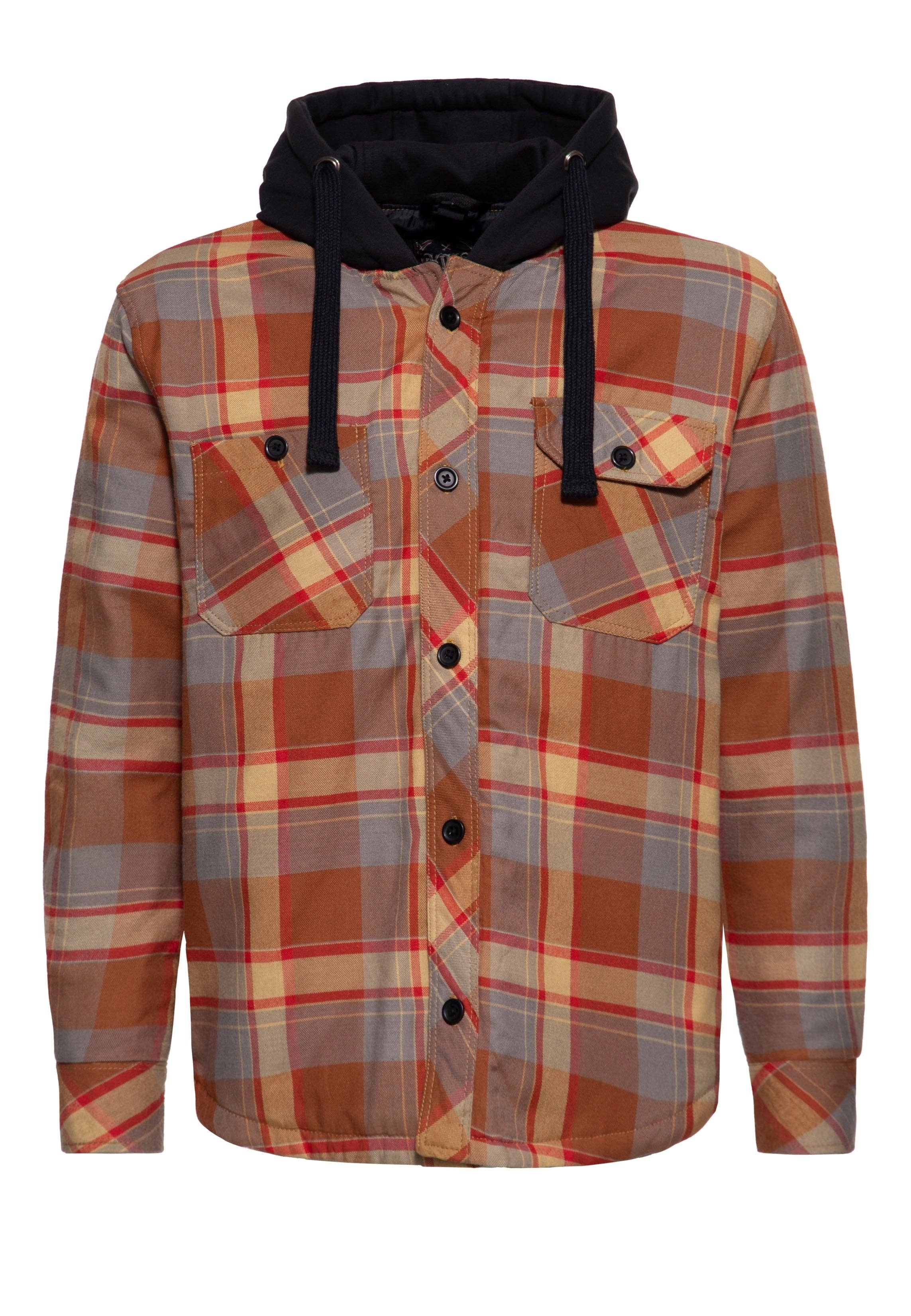 chequered Hooded shirt for wholesale on Faire