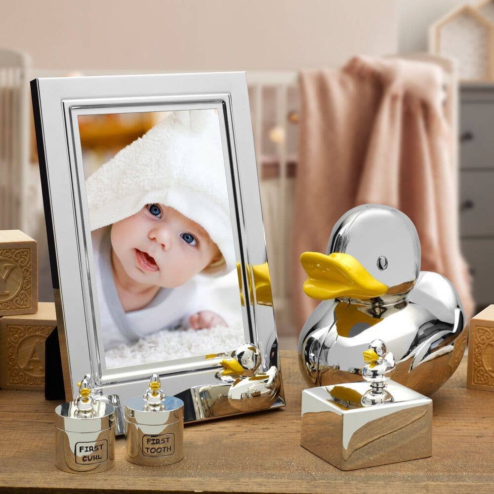 Lifetime Brands Silverwarehouse - Vente Boîte à souvenirs – enfant et bébé - BOÎTES À BOUCLES BABY DUCK FIRST TOOTH1