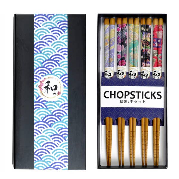 Urban Tokyo – wholesale Ätpinnar – 5-delars ätpinnar med presentförpackning (10/100)