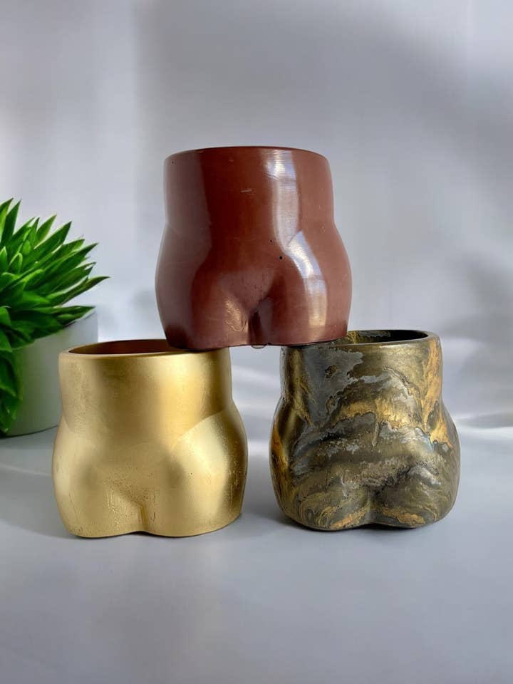 Booty Bloom Vase for wholesale by Amana’s Candles