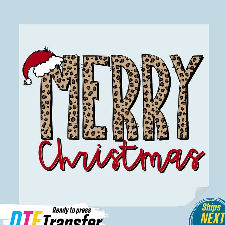 Merry Christmas DTF Transfer for wholesale by DTF Office