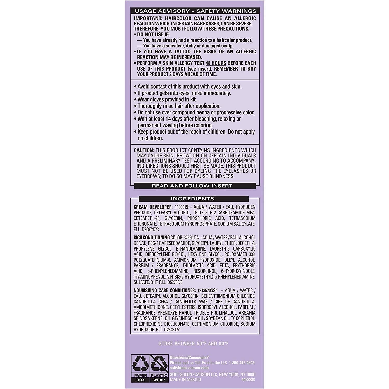 KT Supply - Wholesale Hair Dye - Dark And Lovely Fade Resist Hair Color, Golden Bronze, 3791