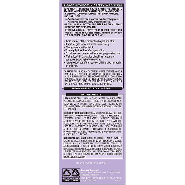 KT Supply - Wholesale Hair Dye - Dark And Lovely Fade Resist Hair Color, Golden Bronze, 3791