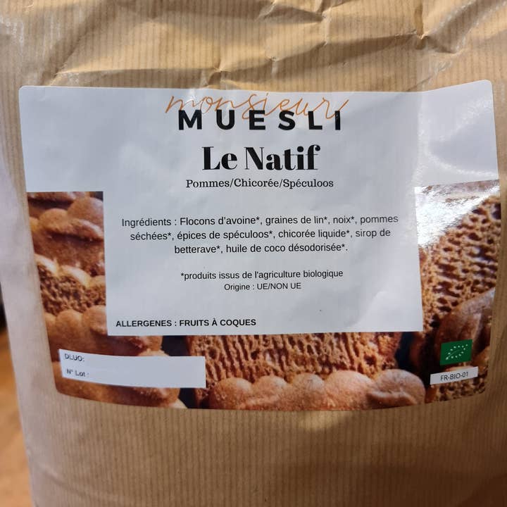 Monsieur muesli – wholesale Granola – Tasty crunchy organic native muesli (5 kilos)0