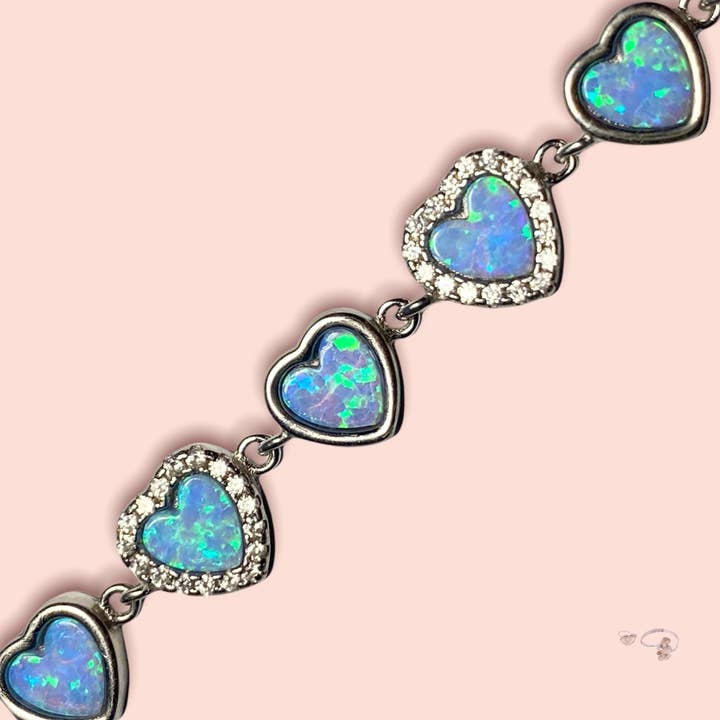 Opal baby heart bracelet for wholesale by Shine Juwely