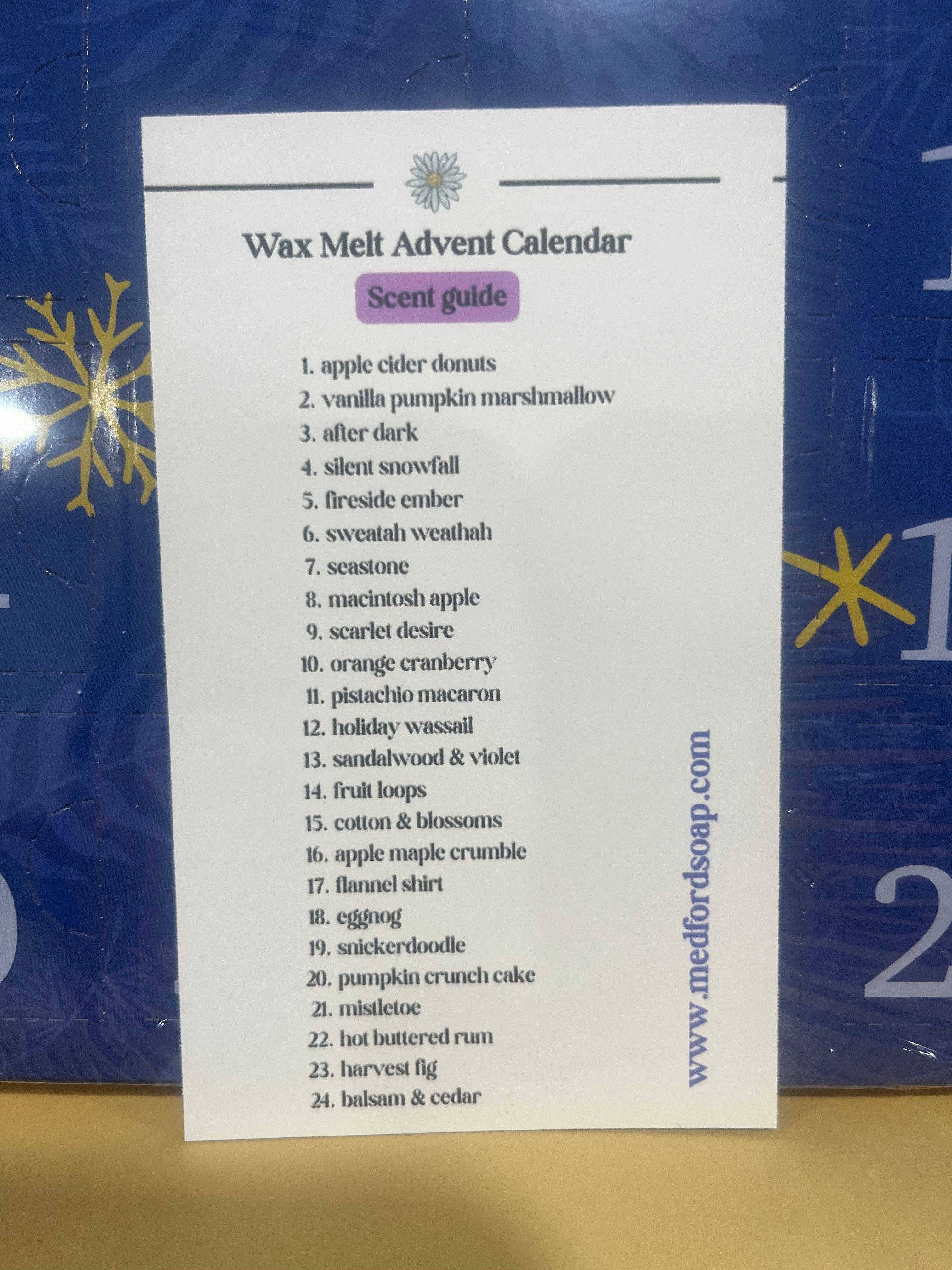 Medford Soap Company - Wholesale Advent Calendar - Wax Melt Advent Calendar1