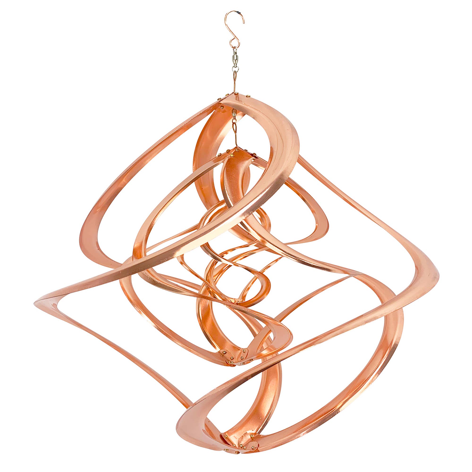 RCS Gifts - Wholesale Wind Spinner - Copper Triple Helix Cosmix Garden Spinner - 20"1
