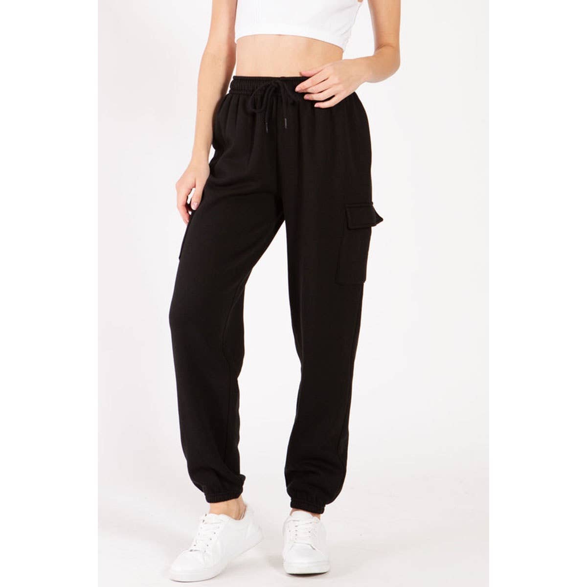 Timeless - Wholesale Athletic Sweatpants/Joggers - Women's - Cargo Fleece Relaxed Sweatpants17