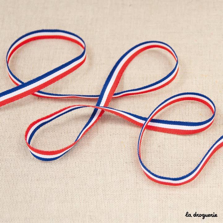 LA DROGUERIE – wholesale Ribbon – Gift wrapping – Tricolor Grosgrain Ribbon 10 mm