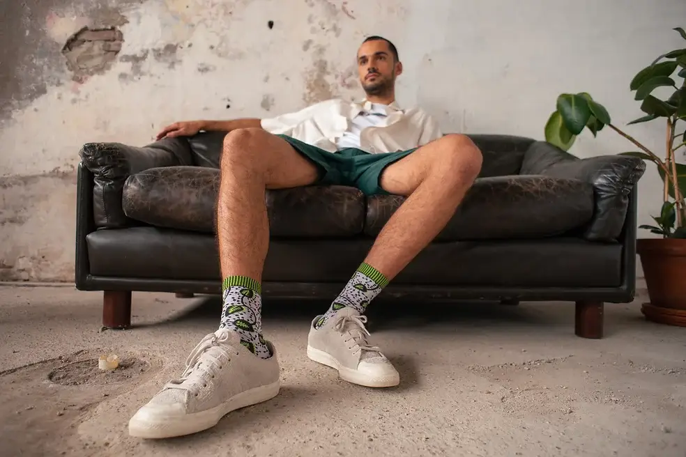 Olisha socks - Wholesale Socks - Unisex - Faly Lilac - Organic Cotton Socks1