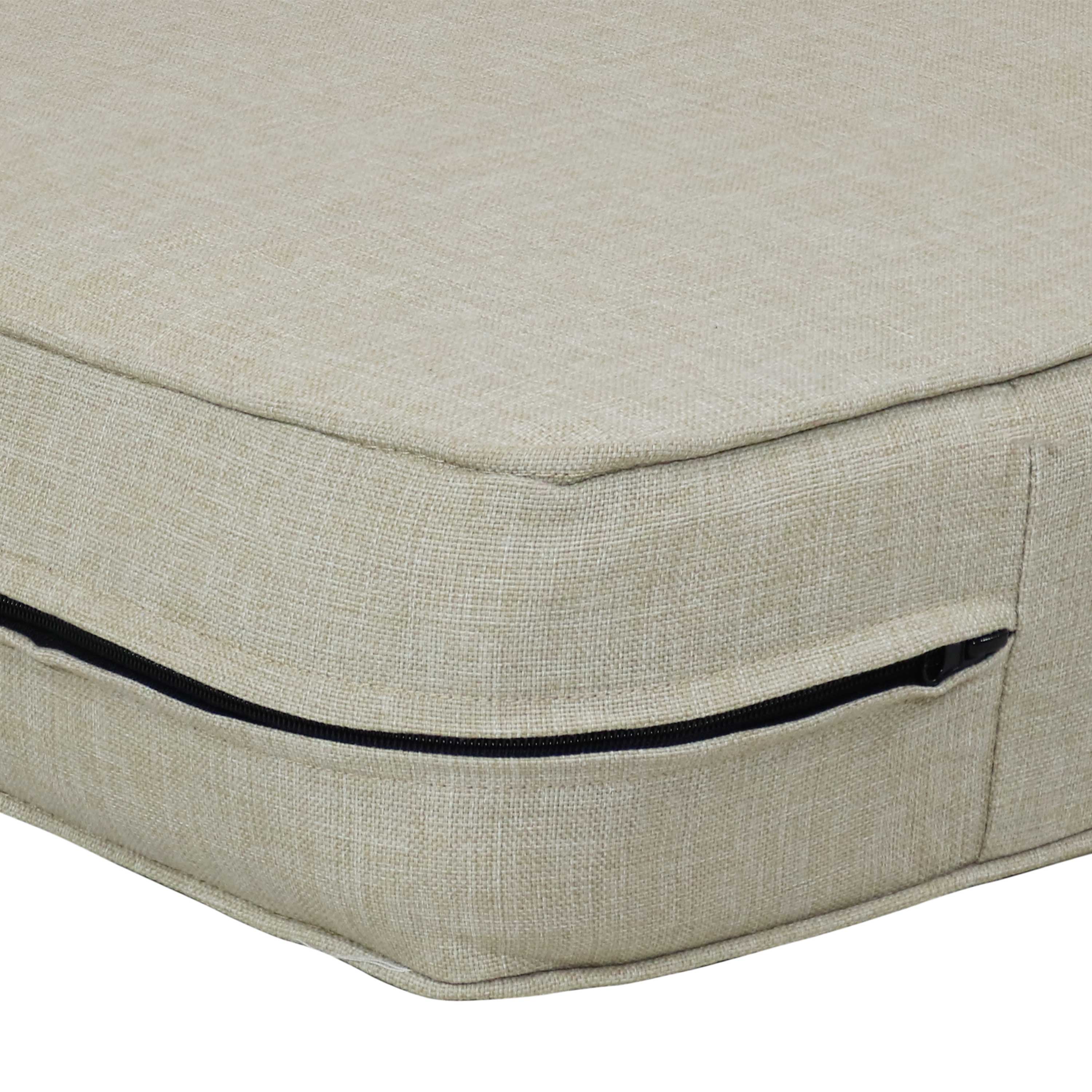 Sunnydaze Decor - Wholesale Cushion Set - Outdoor Polyester Back and Seat Cushions - Beige5