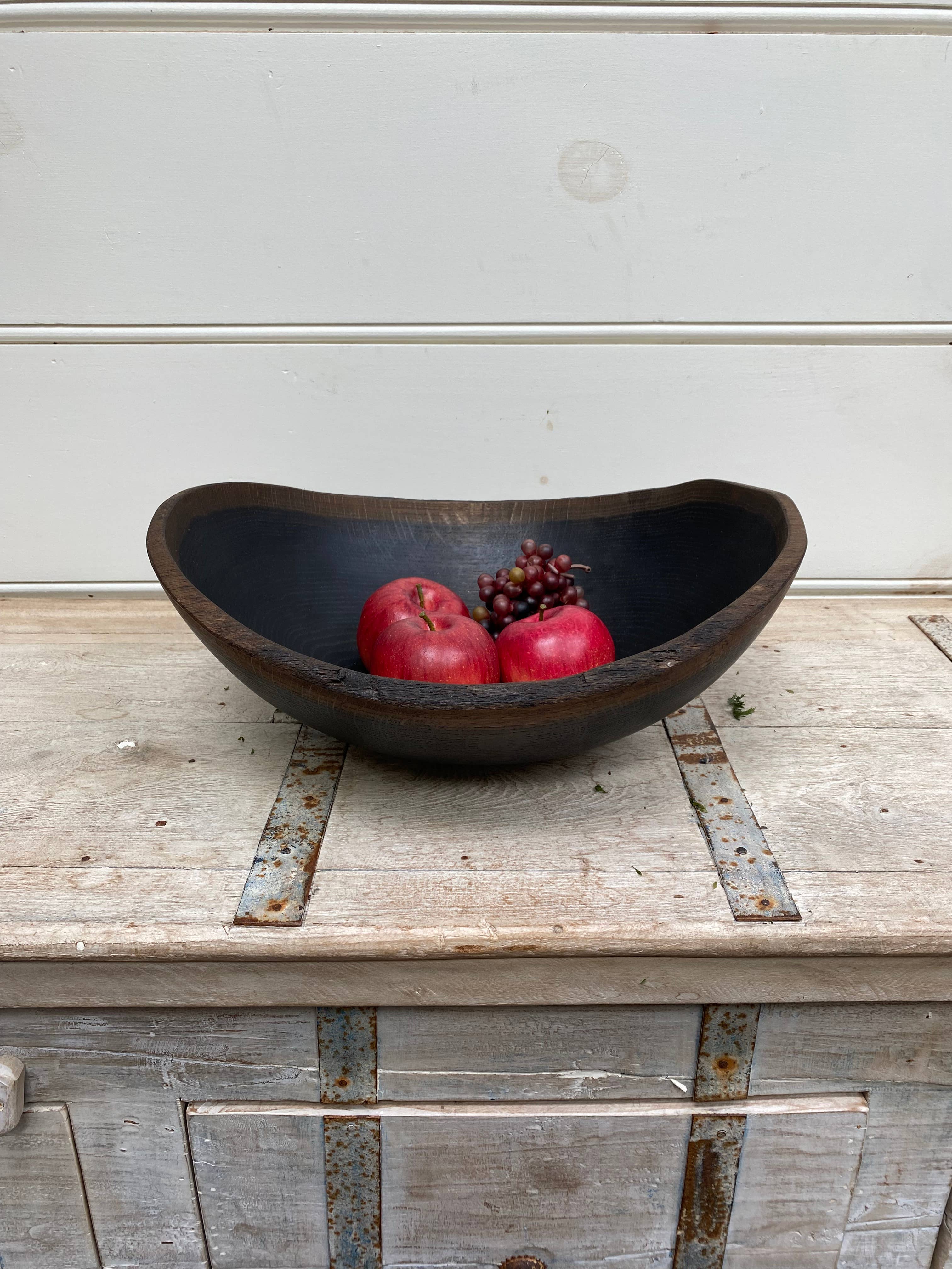 Petermans Boards and Bowls Inc. - Wholesale Serve Bowl - 13" EBONIZED OAK OVAL BOWL3