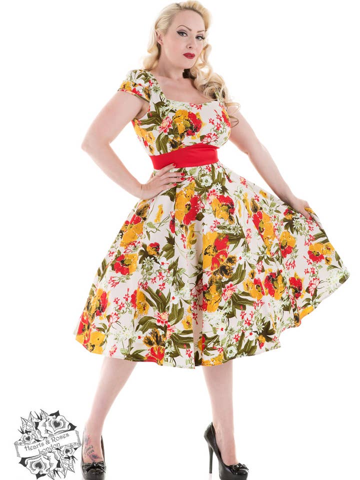 Mix Floral Picnic Dress for wholesale by Hessar Trading CO LTD