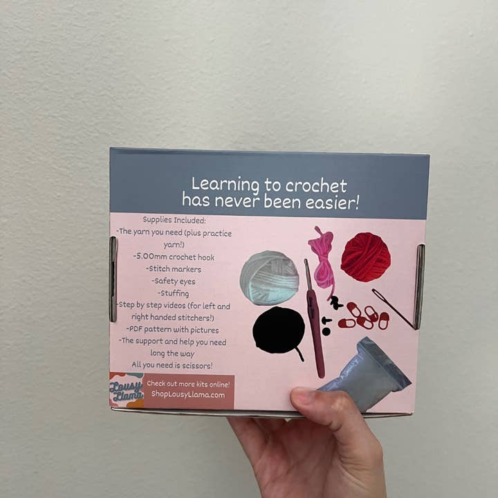 Lousy Llama Creations - Vente Accessoire de tricot/crochet - Ensemble varié de kits pour apprendre à crocheter13