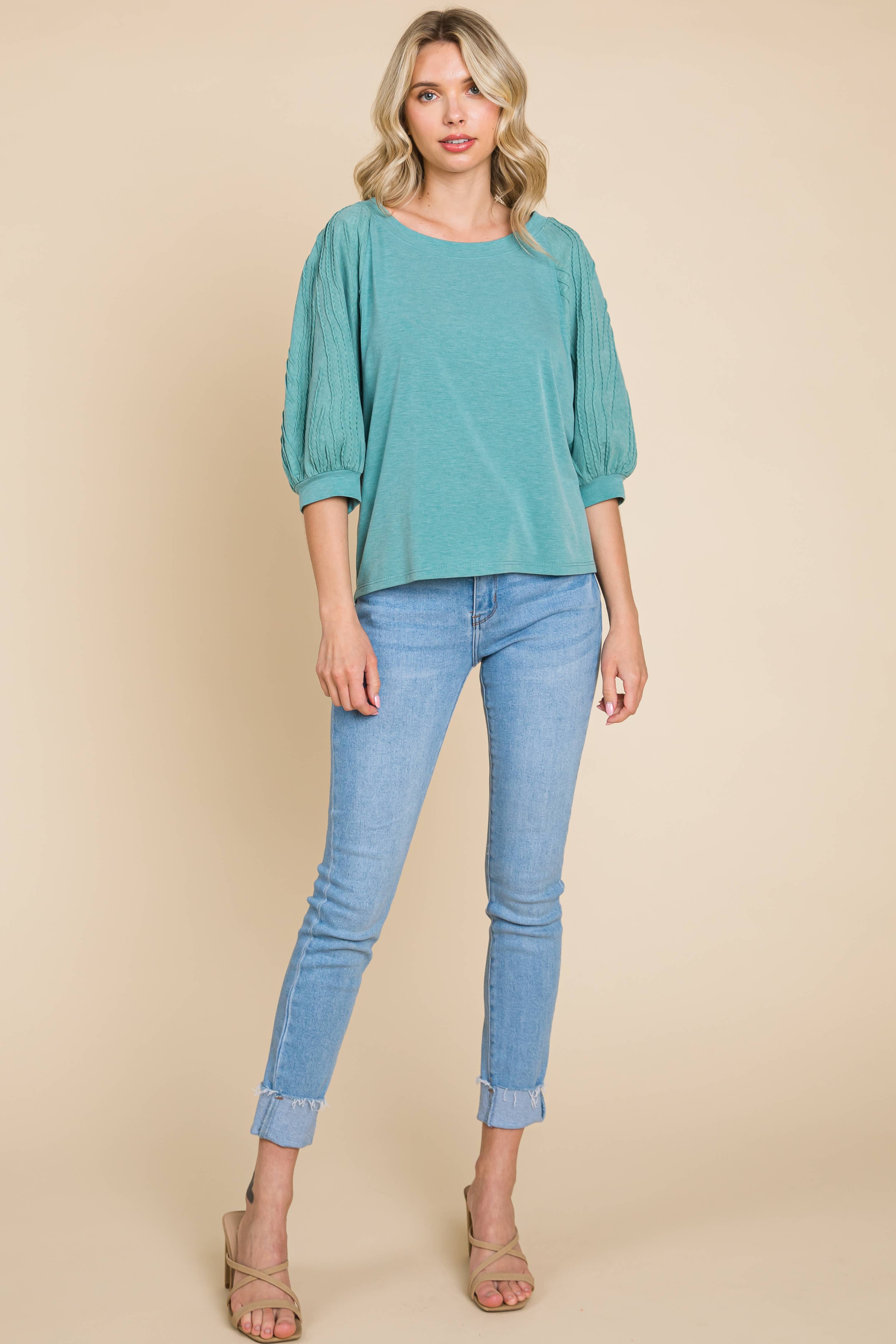 Sage ETK-8940-Solid T/R Span Top for wholesale on Faire1