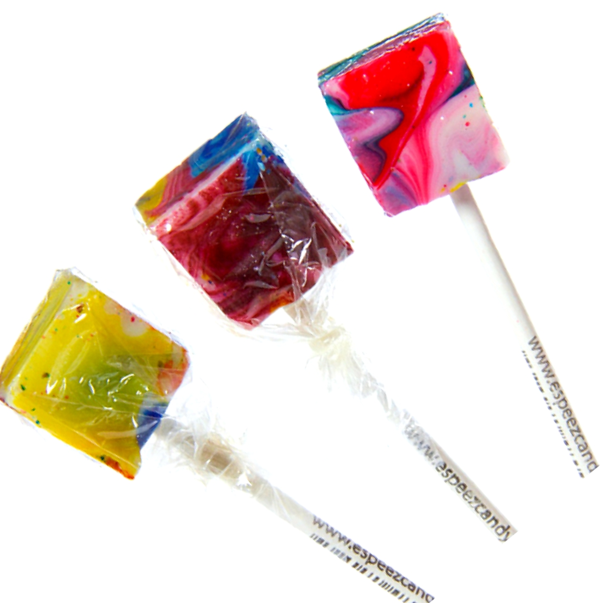 Candy Barn Express - Wholesale Lollipop - Tie Dye Cube Pops 100 Ct. Tub1