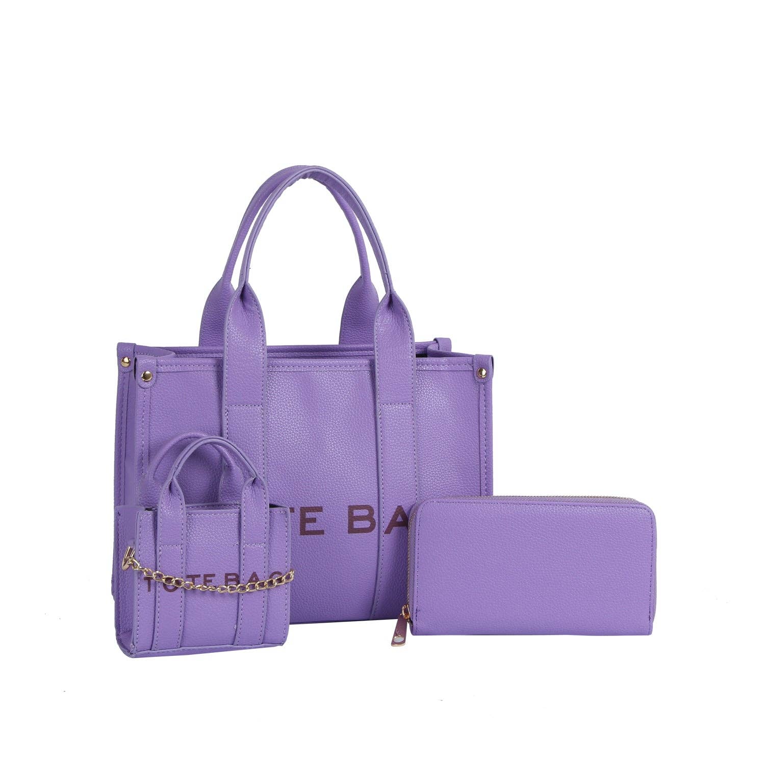 Handbag Factory Corp - Wholesale Tote Bag - Women's - Everyday 3-Piece Tote Set6
