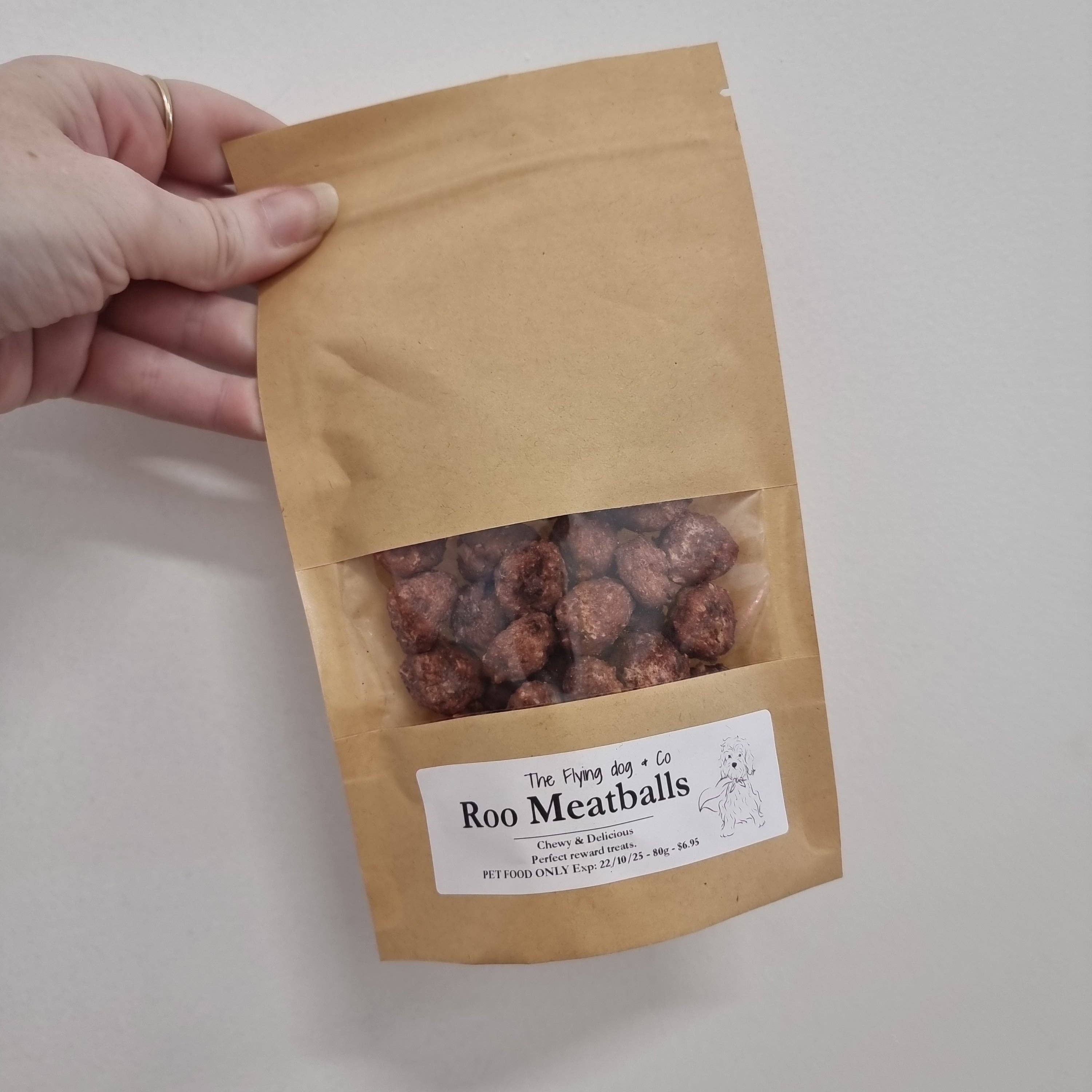 The flying dog n Co - Wholesale Pet treats – Dog - Kangaroo Meatballs1