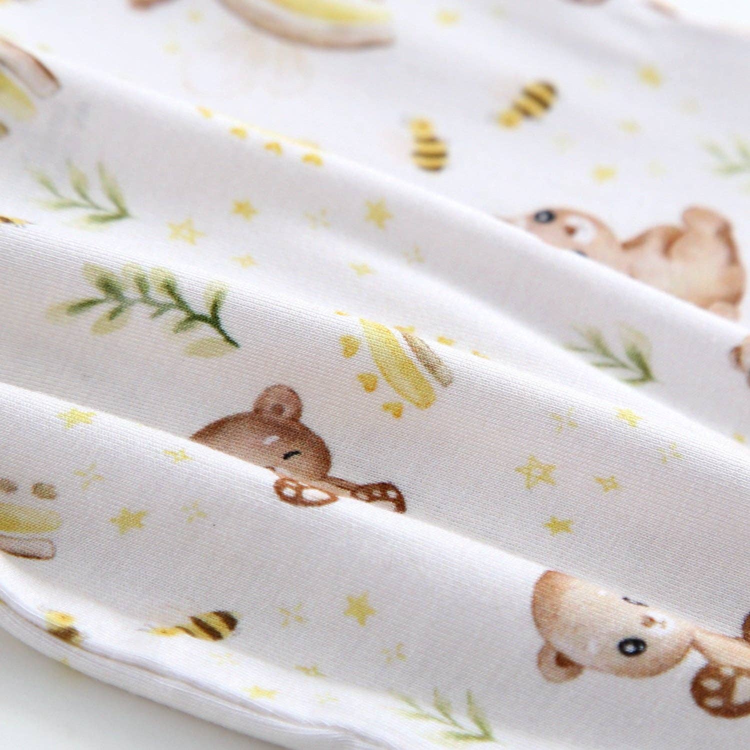 Luxie Charm - Wholesale Bodysuit (Footed) - Baby - Sweet as Honey Zippered Romper NICU Friendly Bear Footie7