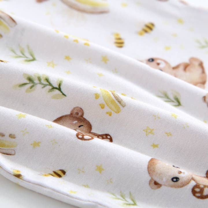 Luxie Charm - Wholesale Bodysuit (Footed) - Baby - Sweet as Honey Zippered Romper NICU Friendly Bear Footie7