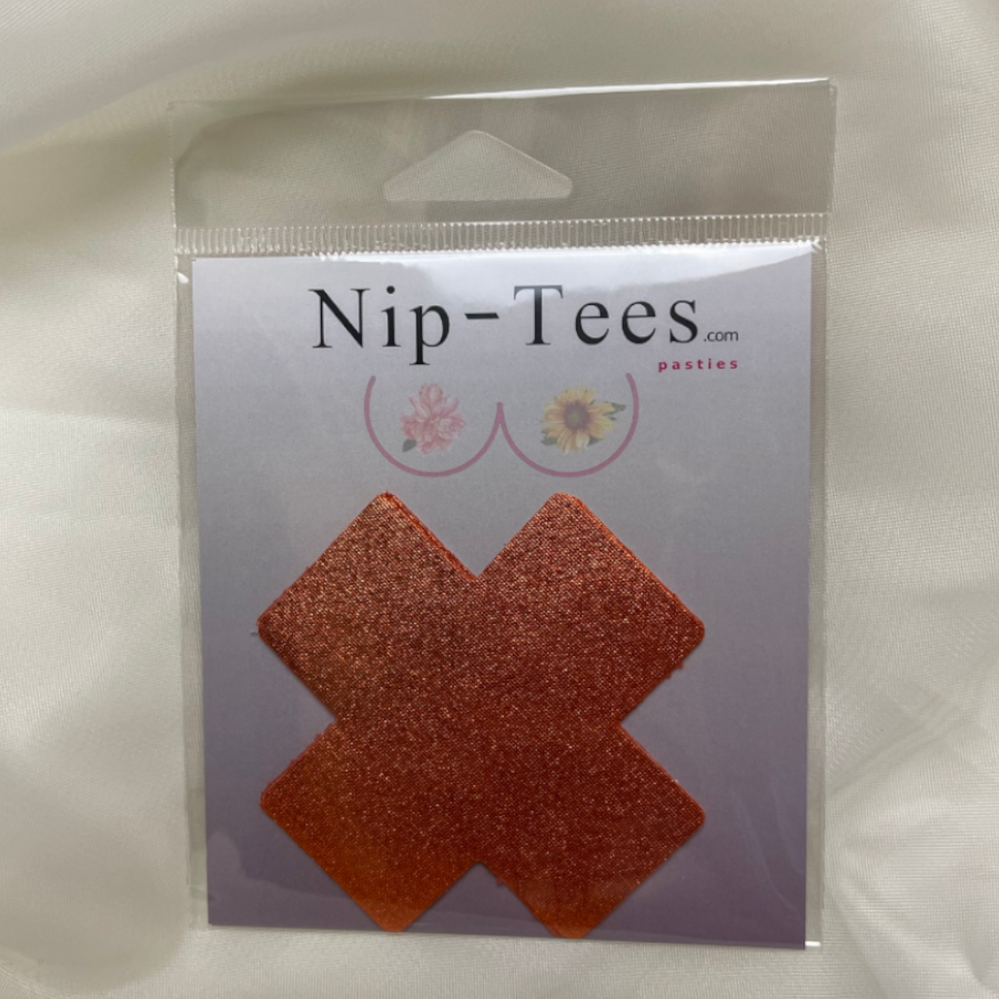 Niptees - Vente Cache-téton – femme - Couvre-tétons métallisés en forme de croix en forme de croix10