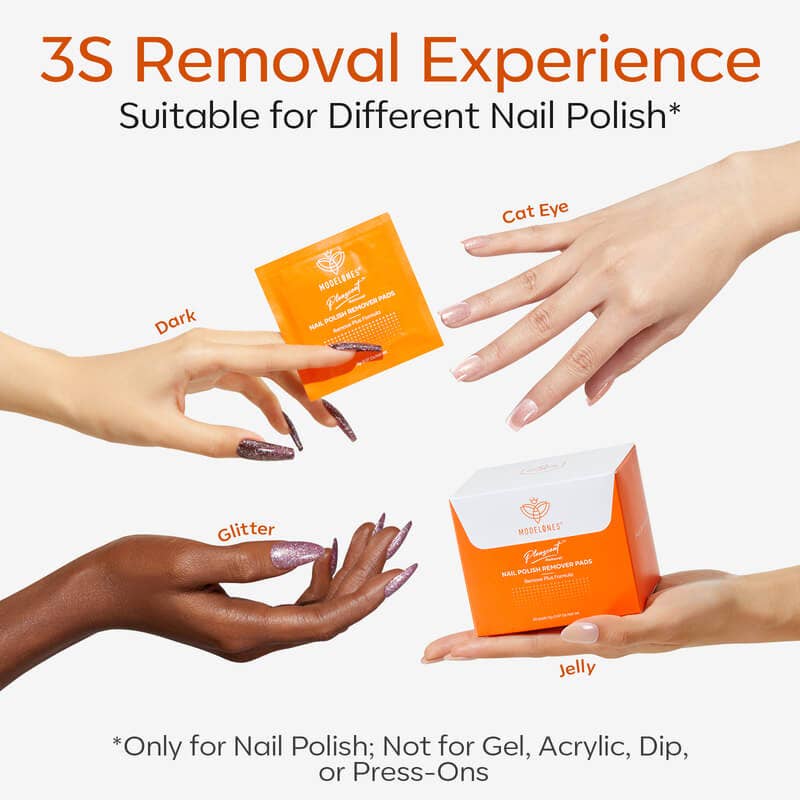 Modelones – wholesale Nail polish remover – Acetone-Free Nail Polish Remover Pads7