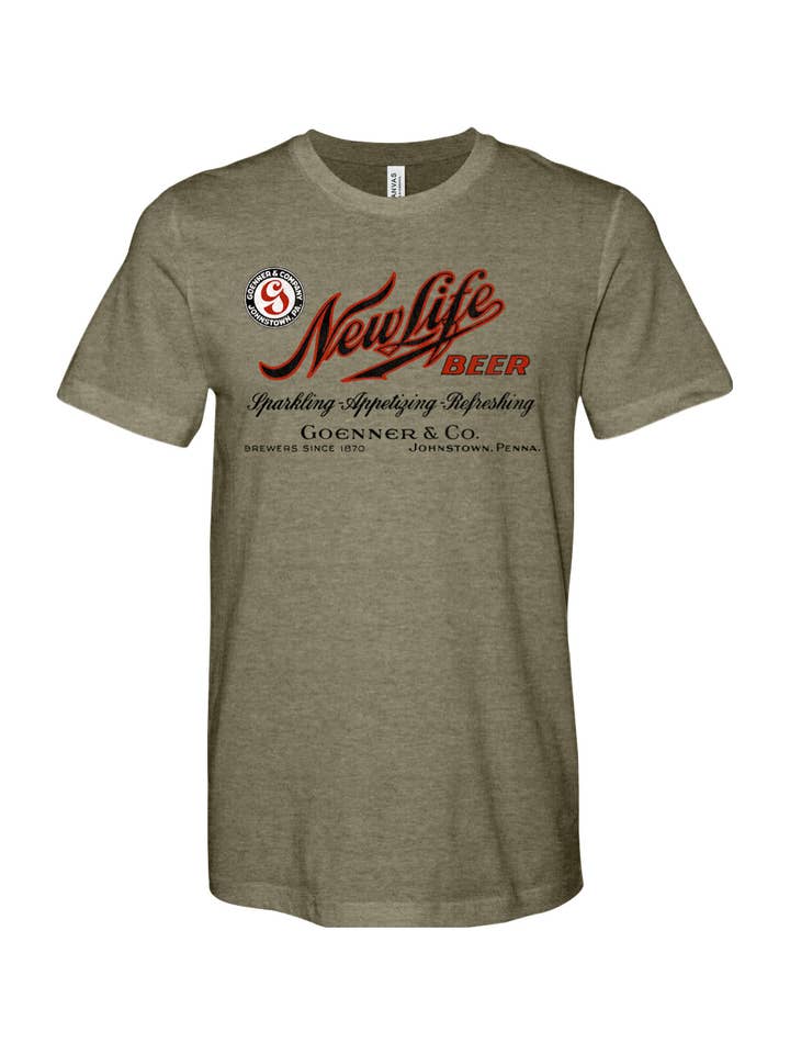 Yinzylvania - Wholesale Screen printed t-shirt – unisex - New Life Beer - Goenner Brothers - Johnstown, PA2