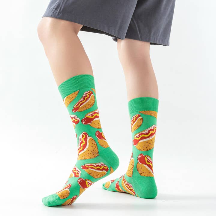 Marc JoJo - Wholesale Socks - Unisex - "Hot Dog Party" Socks2