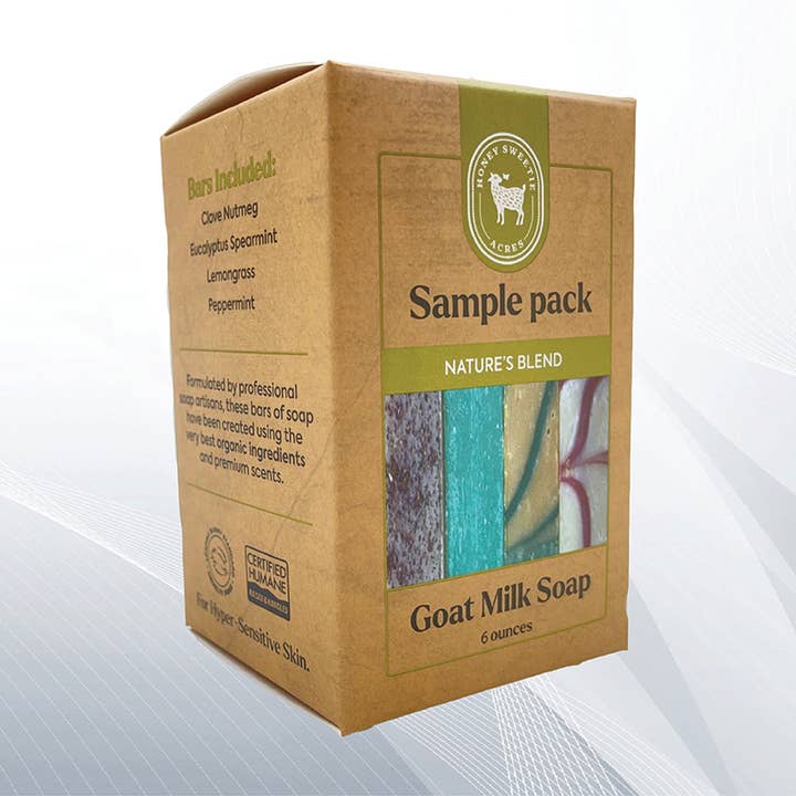 Honey Sweetie Acres - Wholesale Bar Soap - Nature's Blend Goat Milk Soap Sample Pack