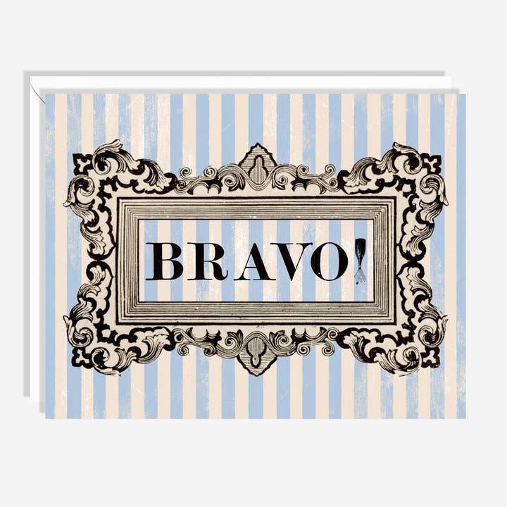 Ornate Bravo | Vintage | Congratulations Card for wholesale by Crumb La Dote