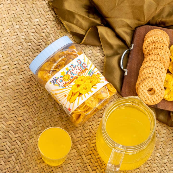 Umodne grønne plantain Chips (let saltet) for engroshandel hos RONKE'S PLANTAIN CHIPS