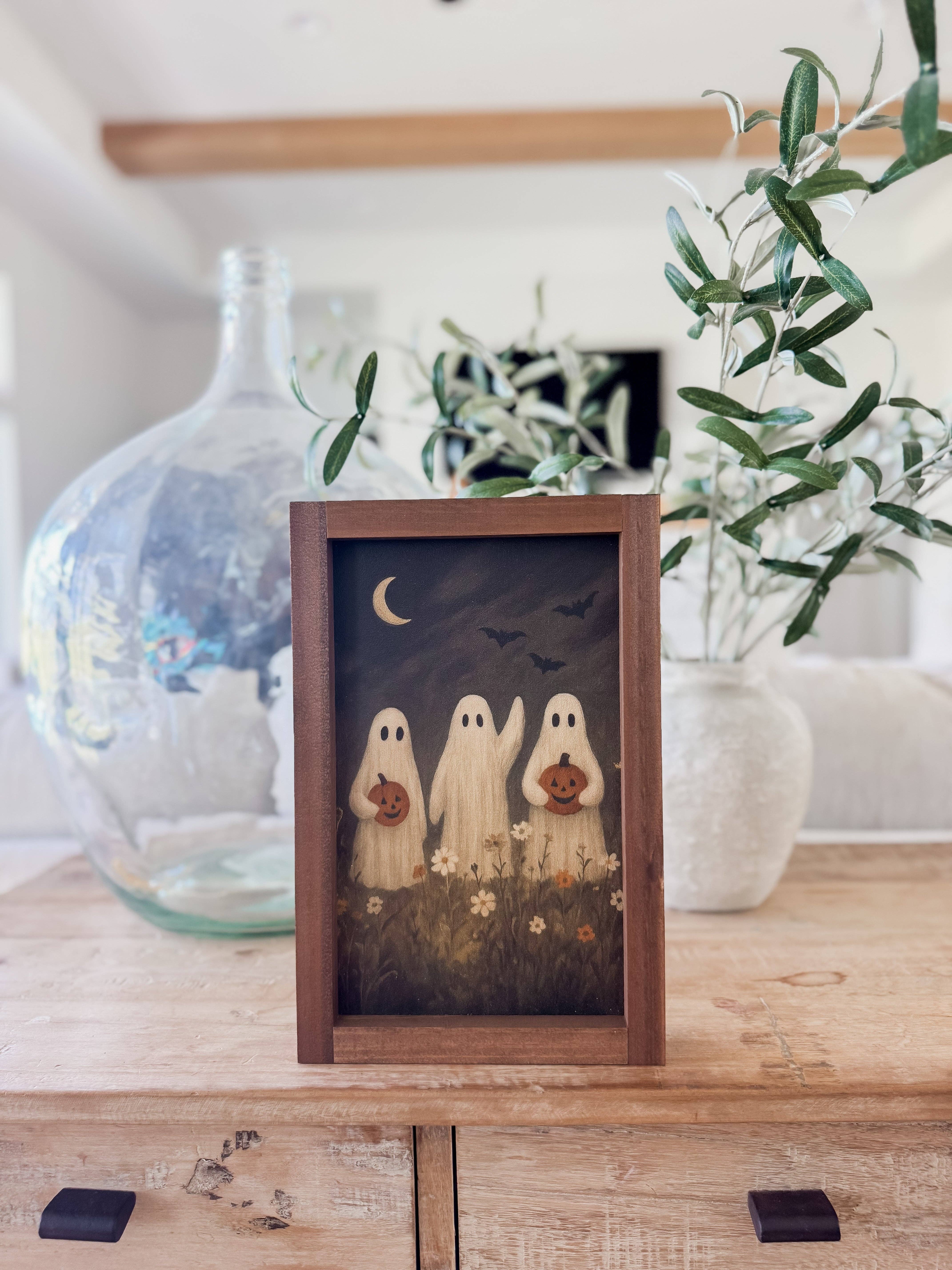 Lily and Sparrow - Wholesale Art Print - Ghost Flower Field | Halloween Wall Art2