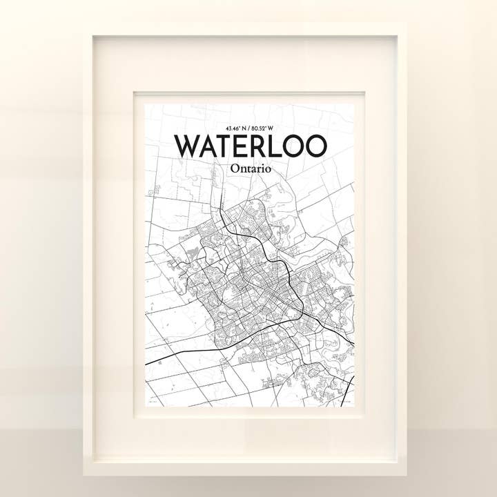 OurPoster.com - Wholesale Poster - Waterloo City Map Poster53