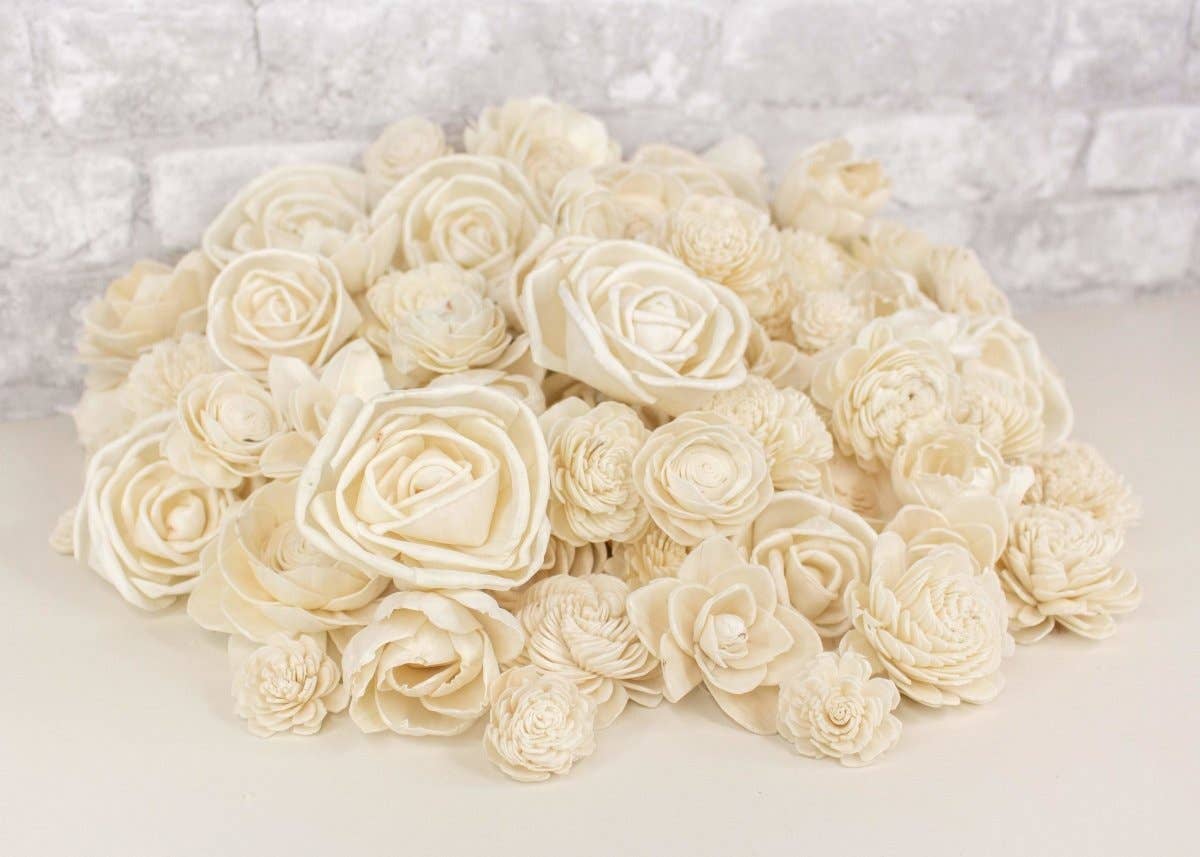 Sola Wood Flowers - Wholesale Artificial Flowers - 1000 Flower Random Assortment (No Bark)3
