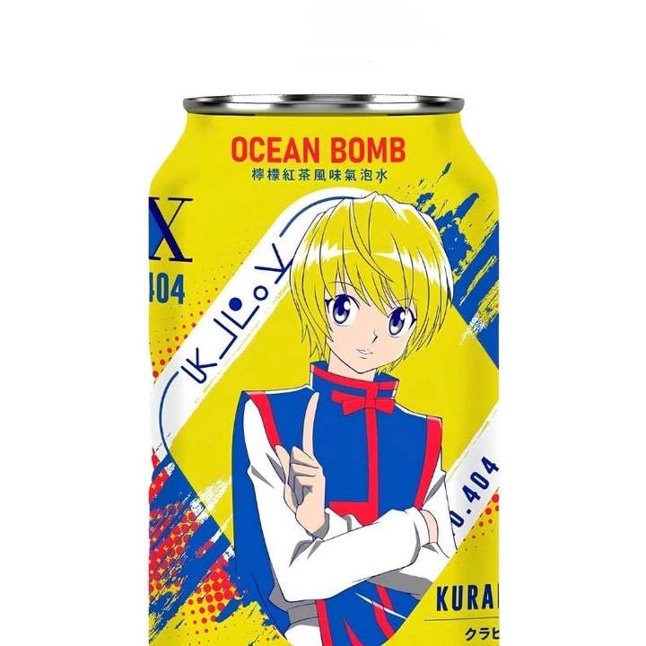 Ocean Bomb Hunter Hunter Kurapika Lemon Tea Flavor 6ct (11.1 fl oz) (Taiwan) for wholesale by Pops Distro Inc