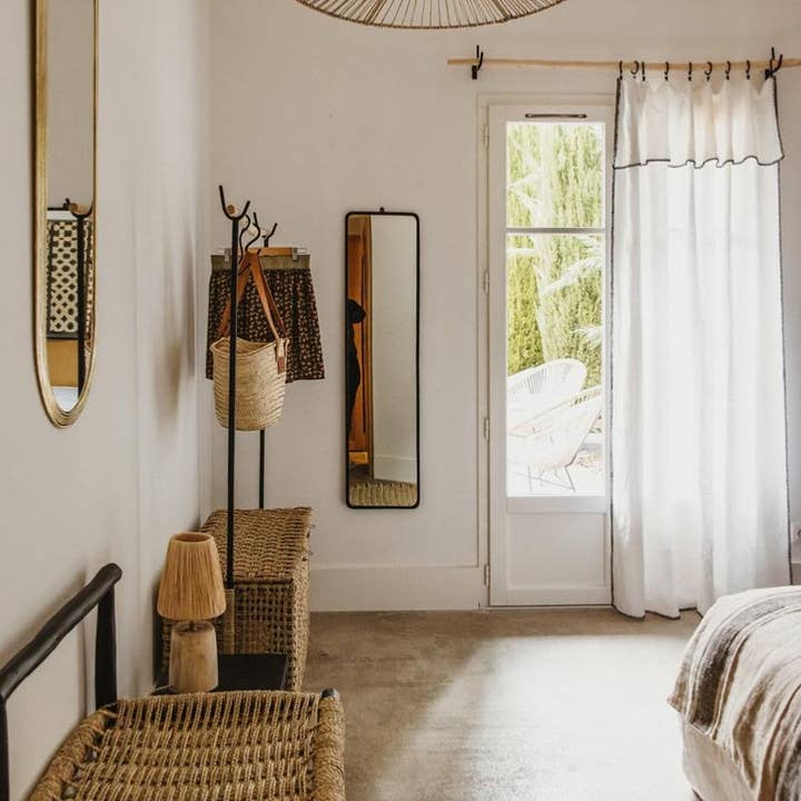 COSYDAR-DECO - Wholesale Curtain Rod - Natural Raw Wood Rod - 6 Sizes from 60cm to 240cm - Decorative Curtain Rod5