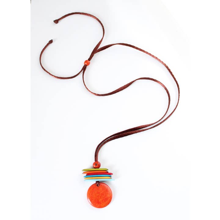 Muichic Natural Jewelry - Wholesale Pendant/Charm Necklace - Coin Tagua Pendant Handmade Fairtrade Lightweight6