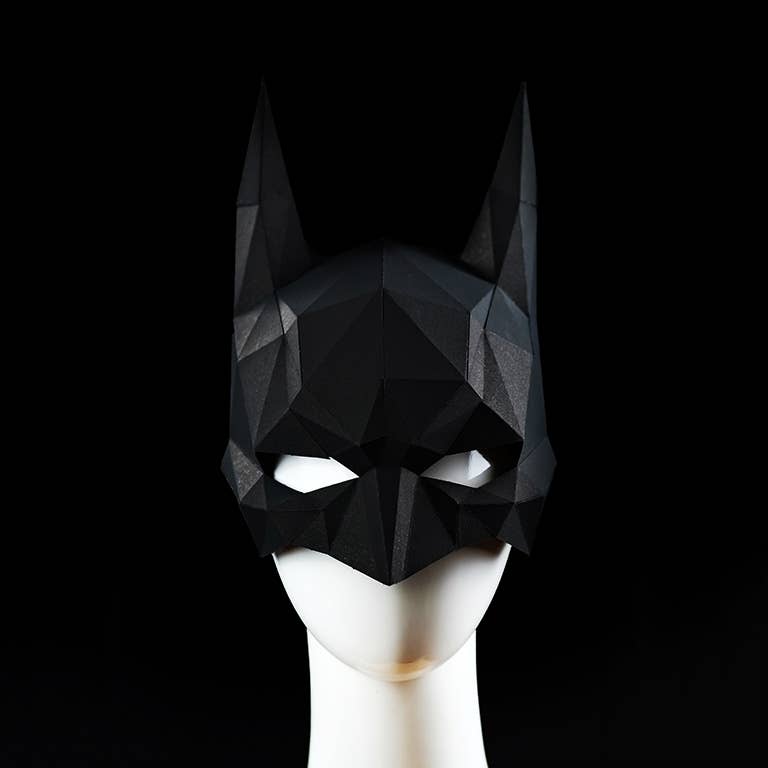 PAPERCRAFT WORLD - Wholesale Doe-het-zelf-knutselset - 3D PaperCraft Batman Origami-masker6
