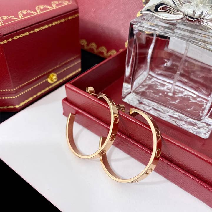 Gooddiy - Wholesale Bangle Bracelet - C Shape Plating Titanium Steel Ear Studs wholesale2