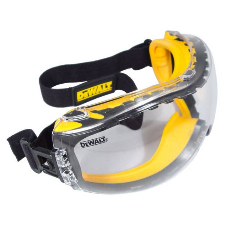 Benhalex - Wholesale Safety Equipment - DeWalt DPG82 Concealer Dual Mold Safety Goggle, Black Frame Smoke Lens #DPG82-21