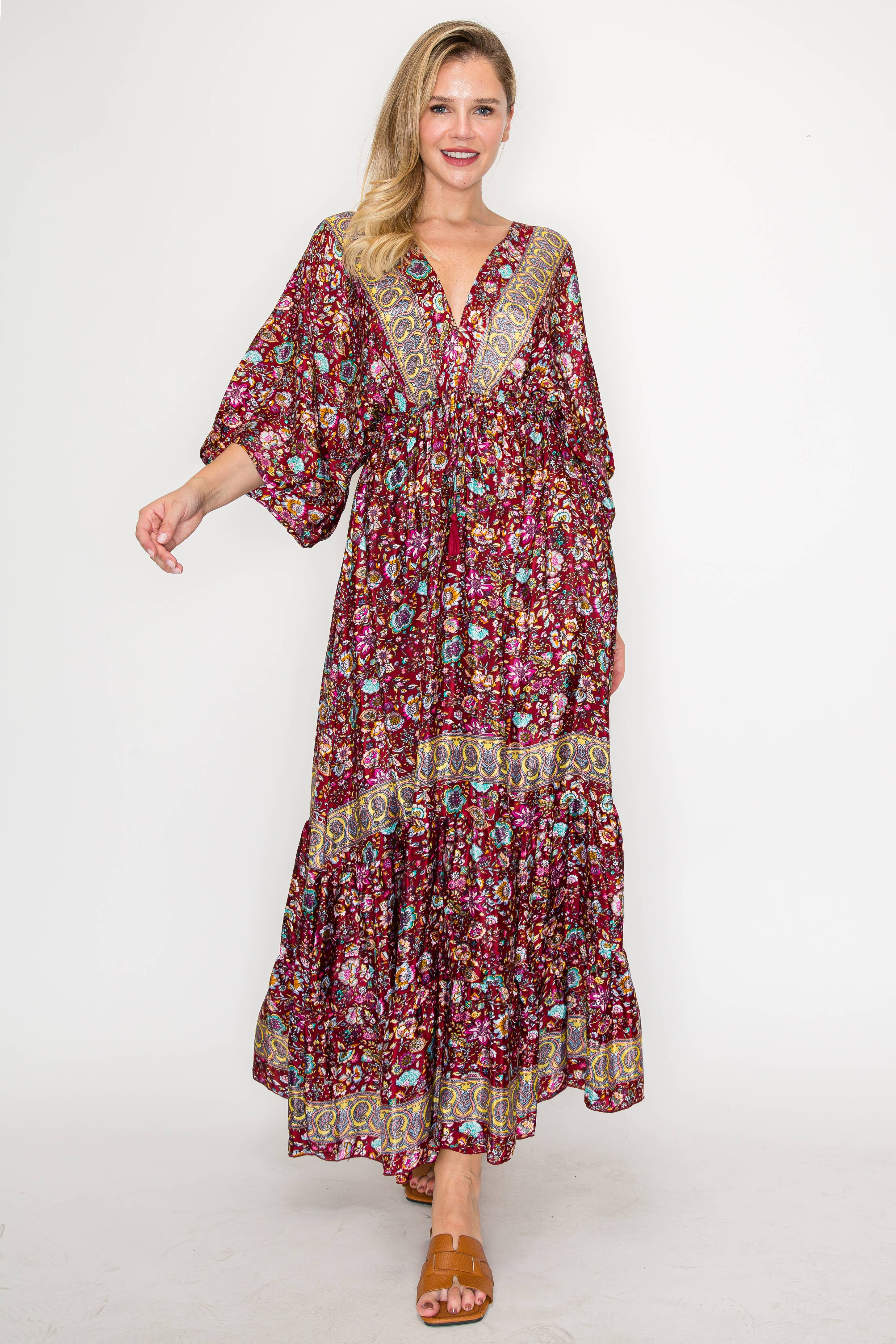 White Waves - Wholesale Dress - Women's - flair Kimono Dress2