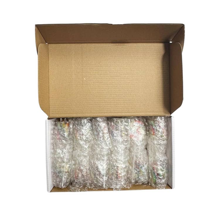 4E's Novelty - Vente Sucettes - 36 sucettes torsadées arc-en-ciel - emballées individuellement5