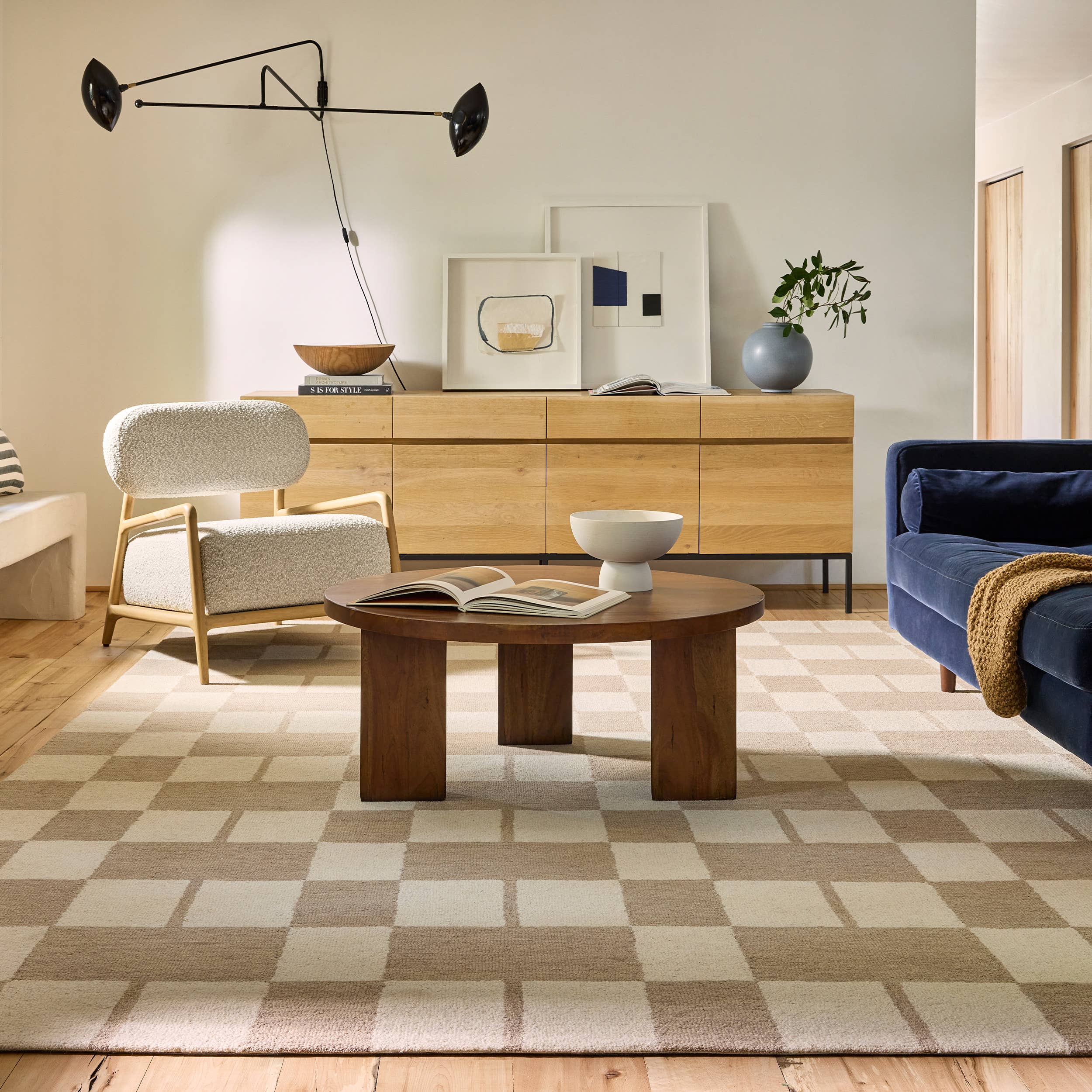 Beige Caitlin Geometric Wool Area Rug for wholesale on Faire0